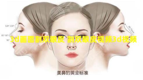 3d画面割双眼皮 割双眼皮视频3d视频
